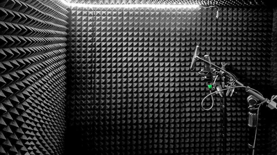 sala vocal en el estudio
